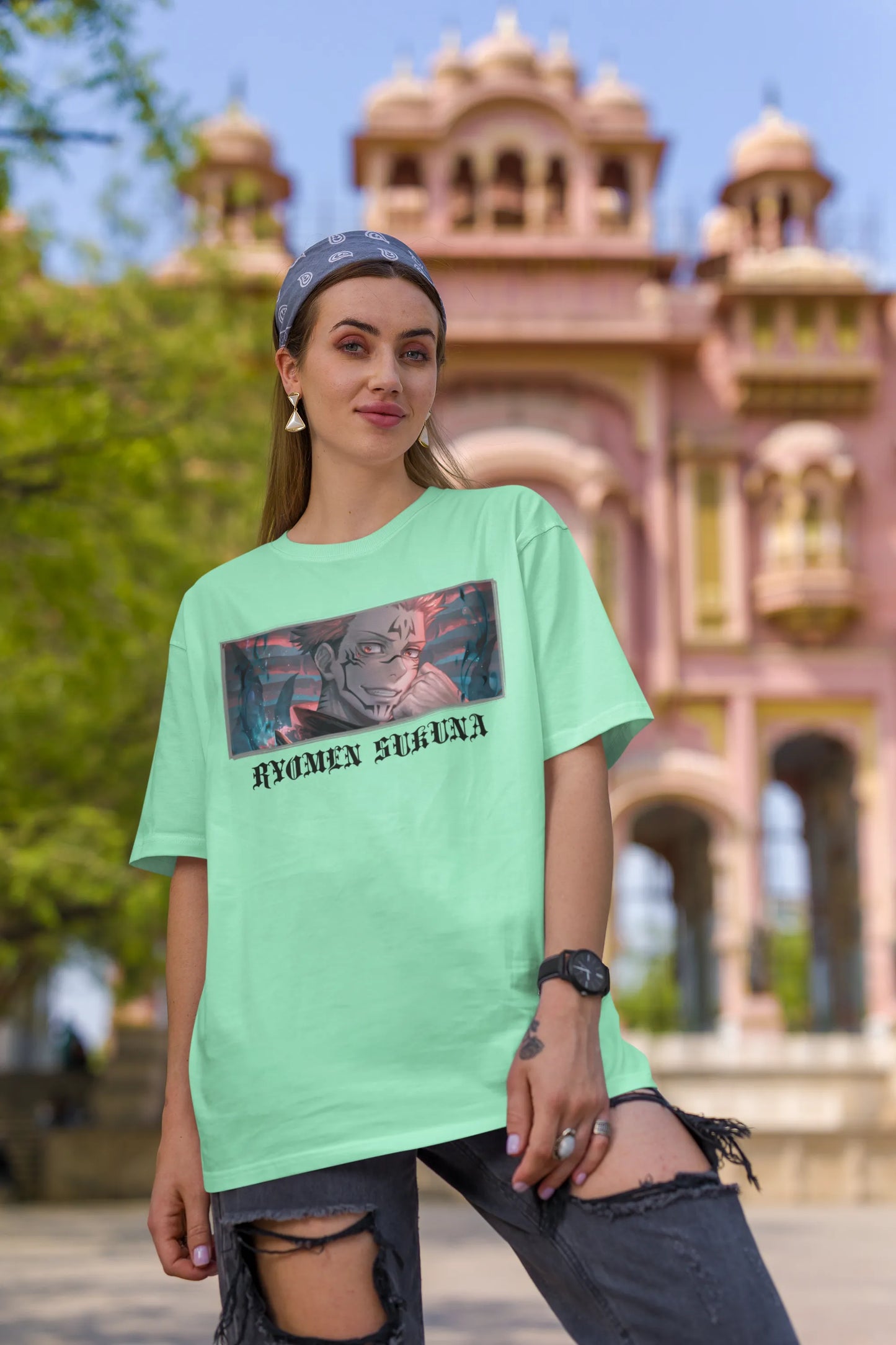 Ryomen Sukuna | Anime | Dropped Sleeve Unisex Tee  | Broke Memers