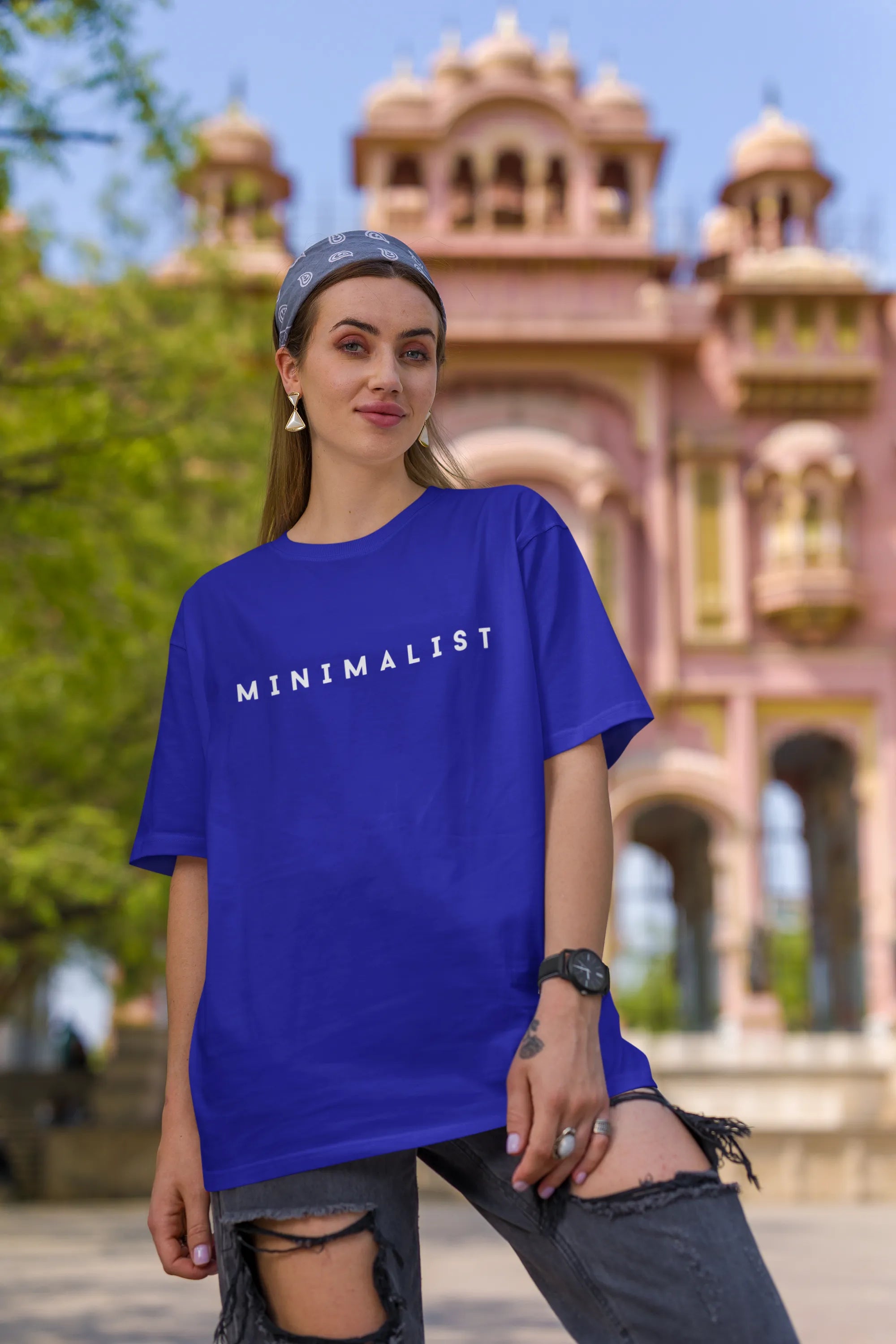 Minimalist | Premium Oversized Half Sleeve Unisex T-Shirt