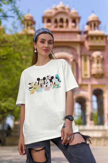 Clubhouse Gang | Disney | Dropped Sleeve Unisex Tee