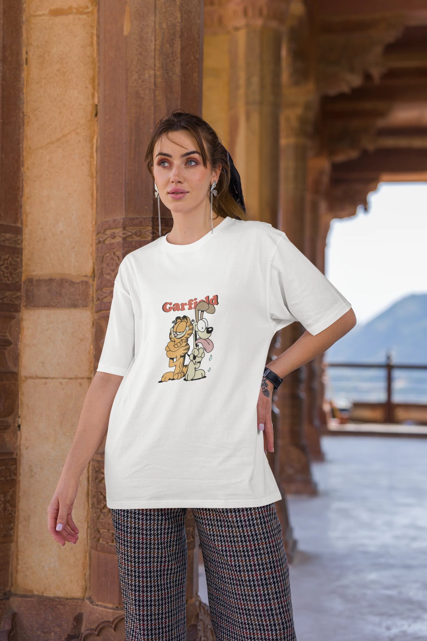 Garfield | Disney | Dropped Sleeve Unisex Tee