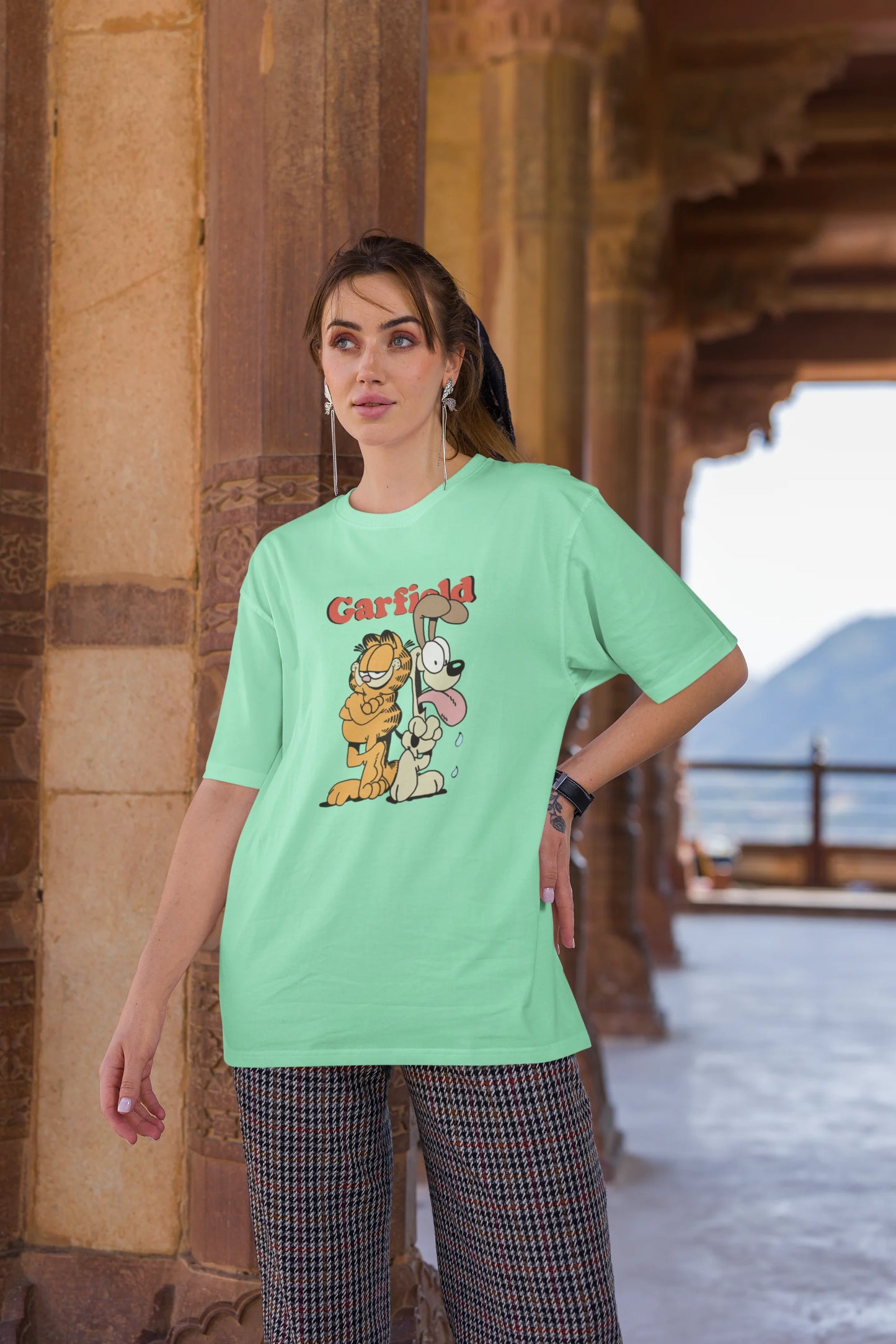 Garfield | Disney | Dropped Sleeve Unisex Tee