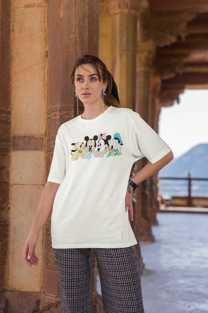 Clubhouse Gang | Disney | Dropped Sleeve Unisex Tee