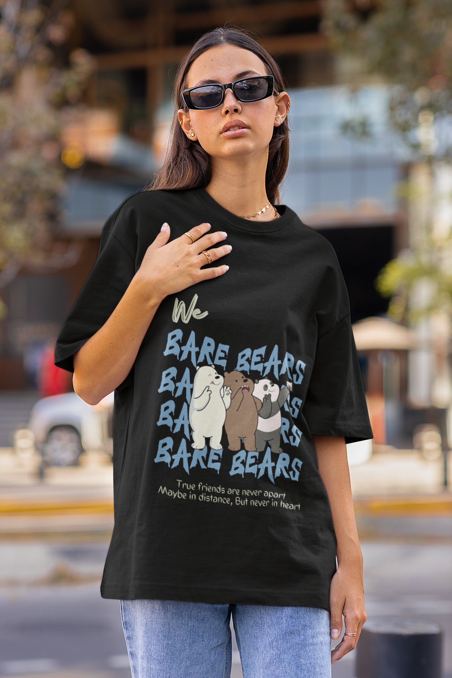 Bare Bears | Premium Oversized Half Sleeve Unisex T-Shirt