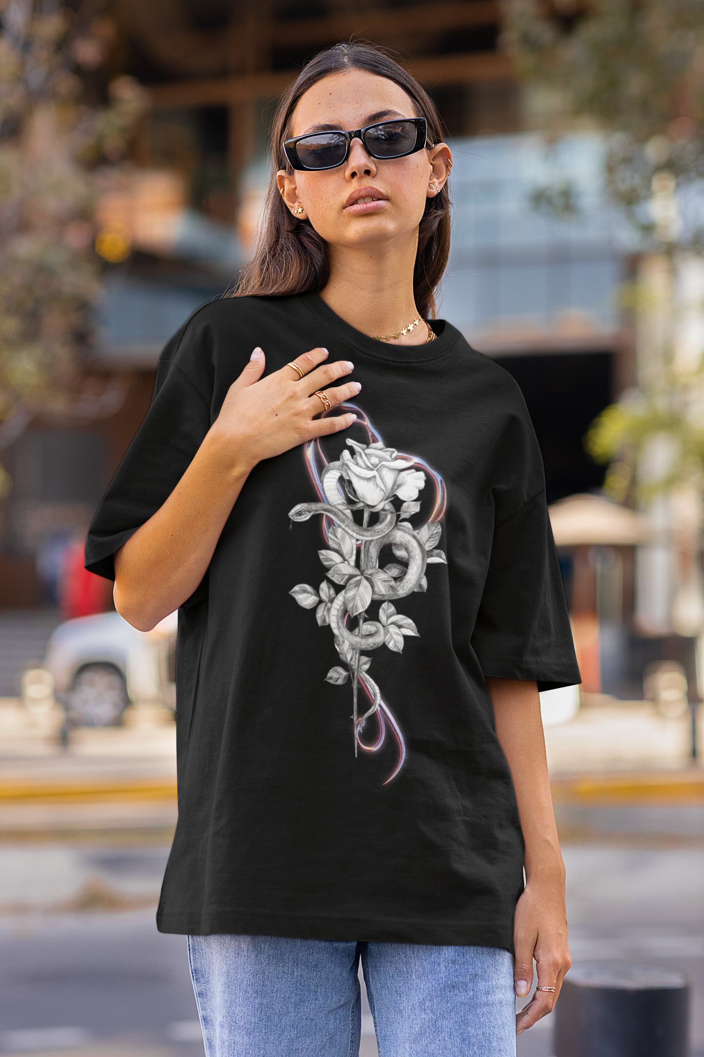 Serpentine | Dropped Sleeve Unisex T-Shirt