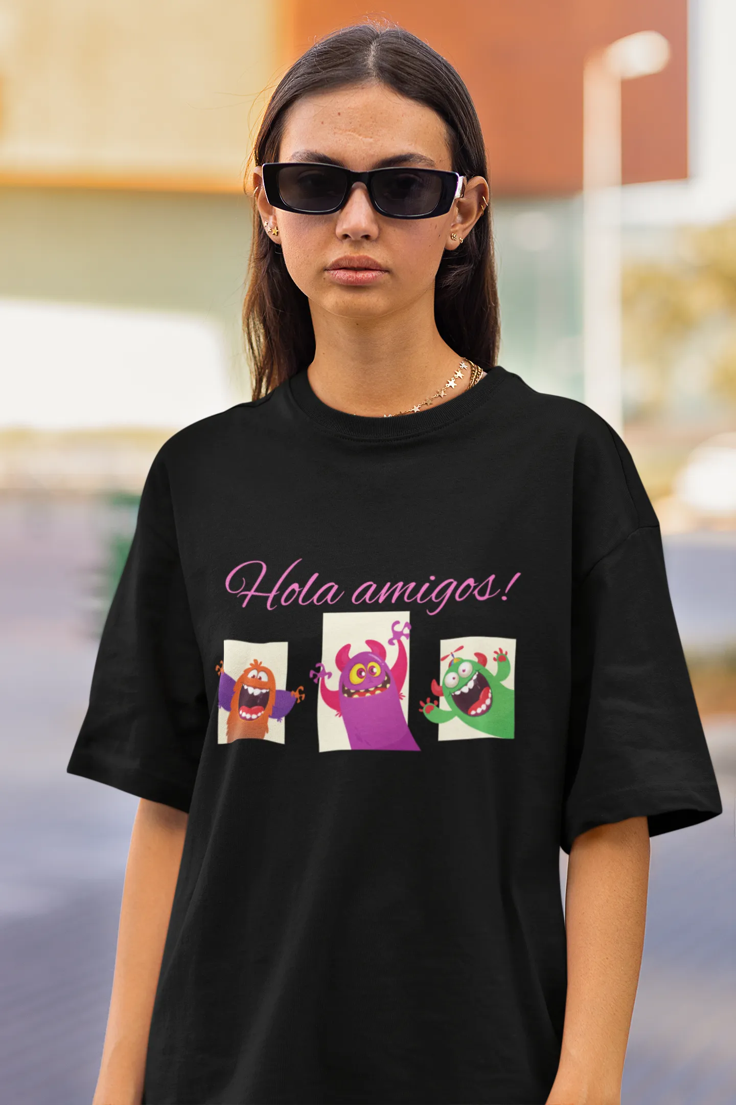 Hola Amigos |Disney | Dropped Sleeve Unisex Tee