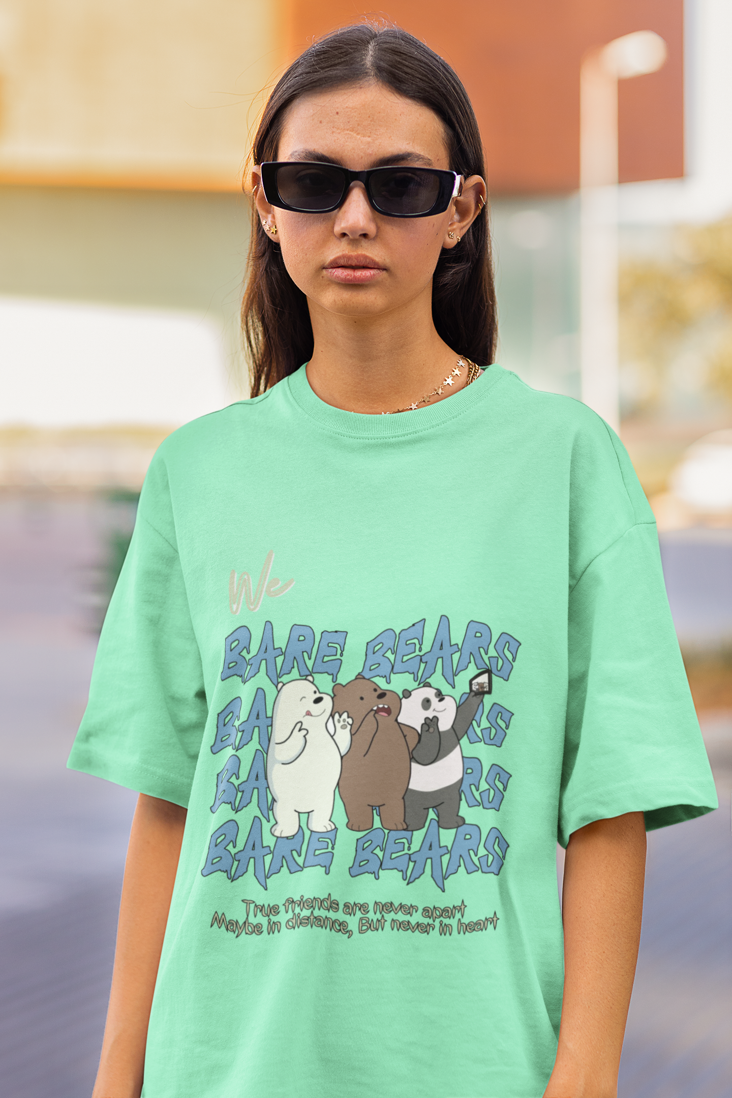 Bare Bears | Premium Oversized Half Sleeve Unisex T-Shirt