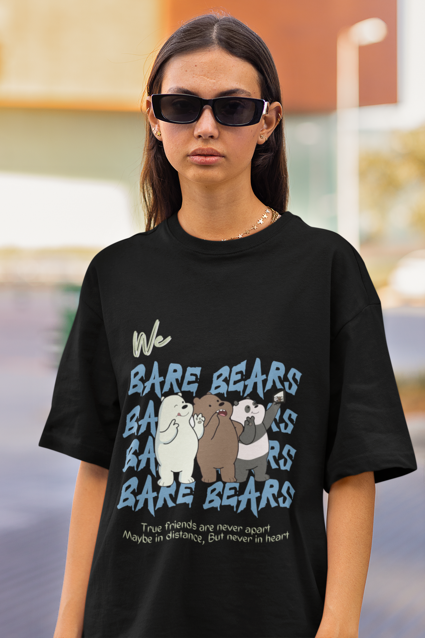 Bare Bears | Premium Oversized Half Sleeve Unisex T-Shirt