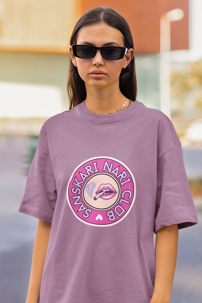 Sanskari Nari | Womaniya | Dropped Sleeve Unisex Tee