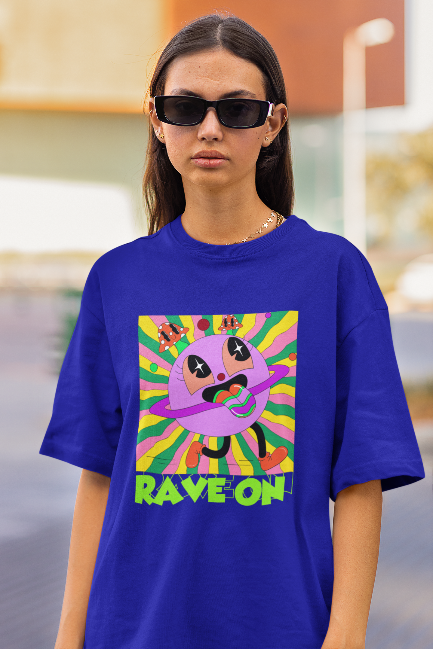 Rave on | Dropped Sleeve Unisex Tee