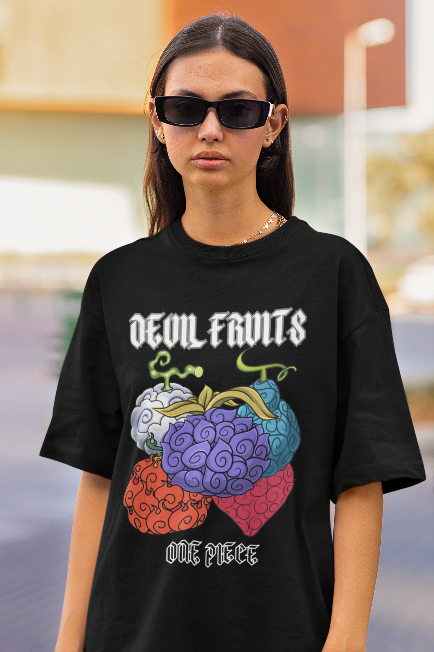Devil Fruit | Oversized Half Sleeve Unisex Tee | Broke Memers