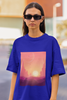 Load image into Gallery viewer, Sunset city | Premium Oversized Half Sleeve Unisex T-Shirt