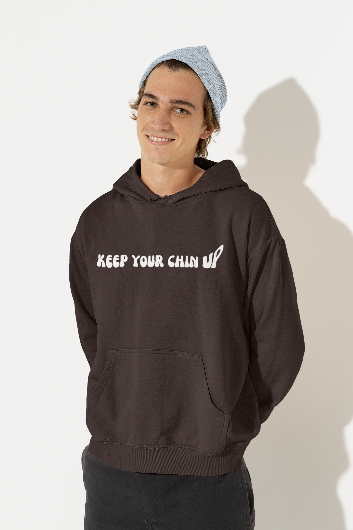 Keep your chin up | Premium Unisex Winter Hoodie