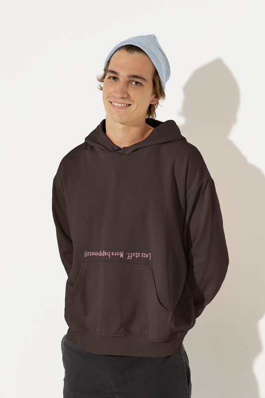 Less stuff more happiness | Minimalist | Premium Unisex Winter Hoodie