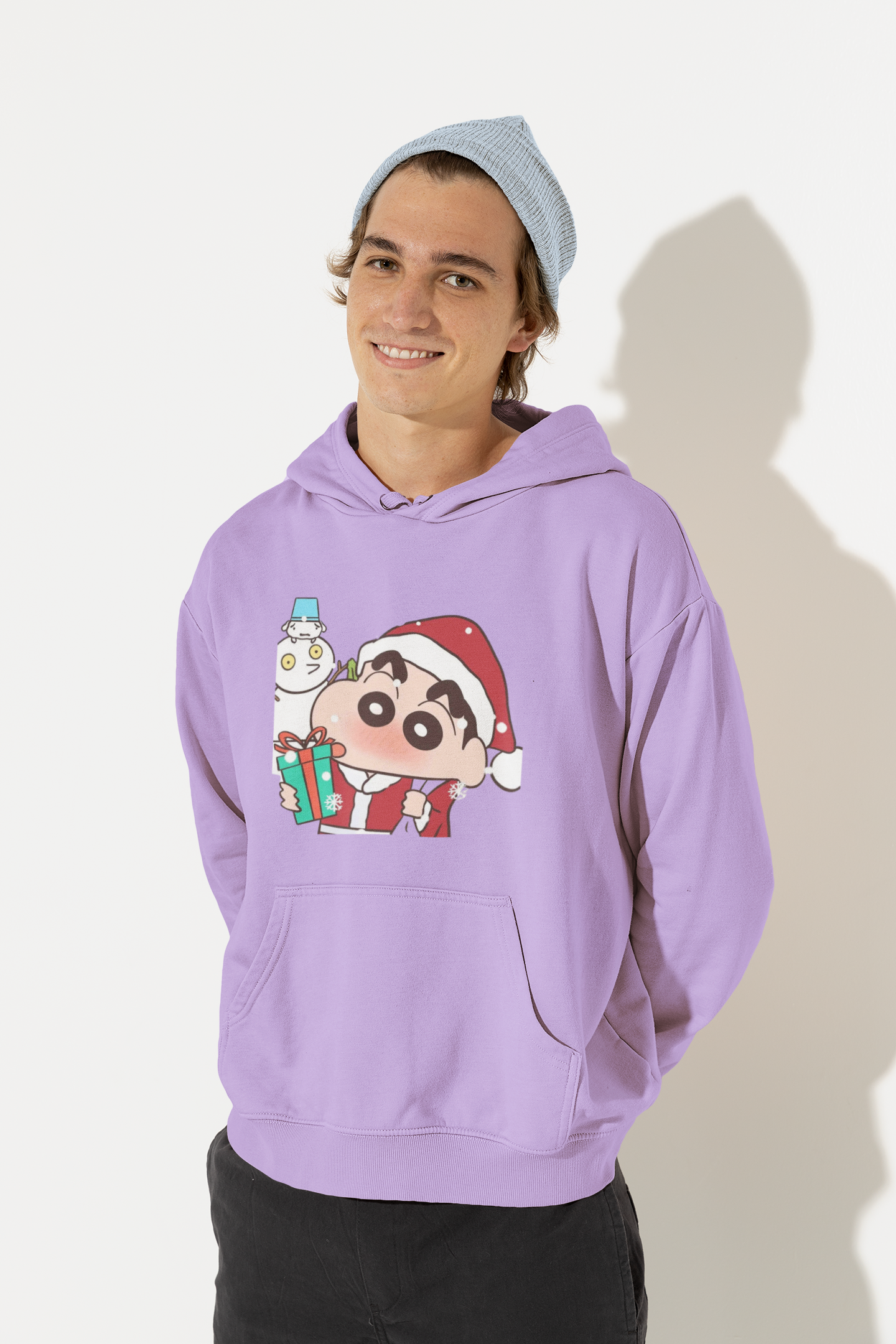 Frosty Present | Shinchan | Premium Unisex Winter Hoodie