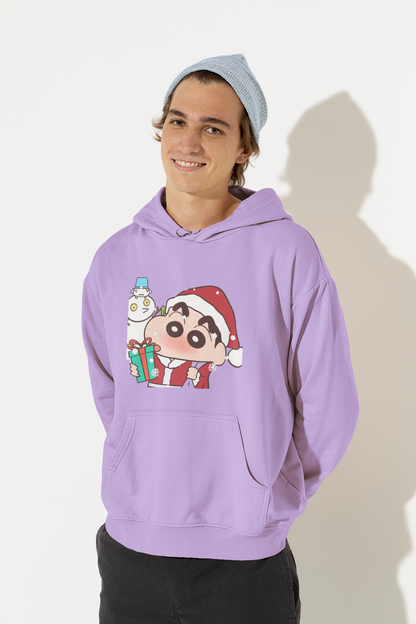 Frosty Present | Shinchan | Premium Unisex Winter Hoodie