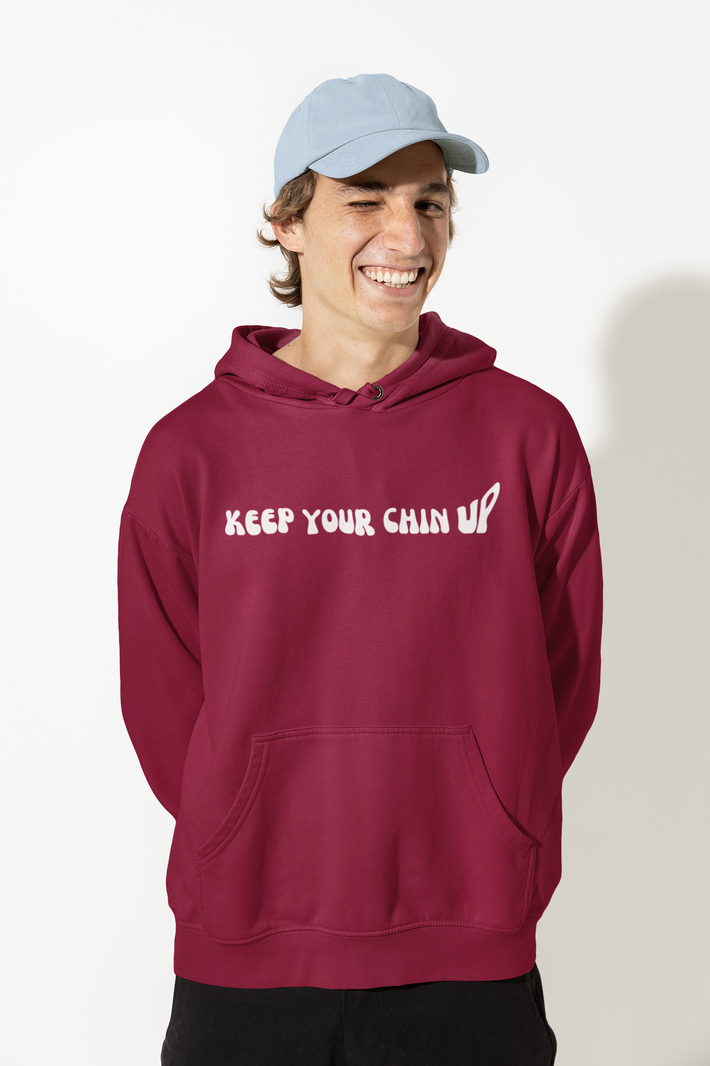 Keep your chin up | Premium Unisex Winter Hoodie