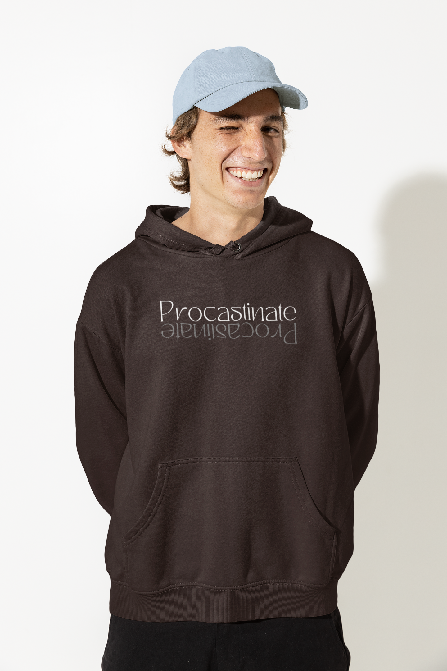 Procastinate | Minimalist | Premium Unisex Winter Hoodie