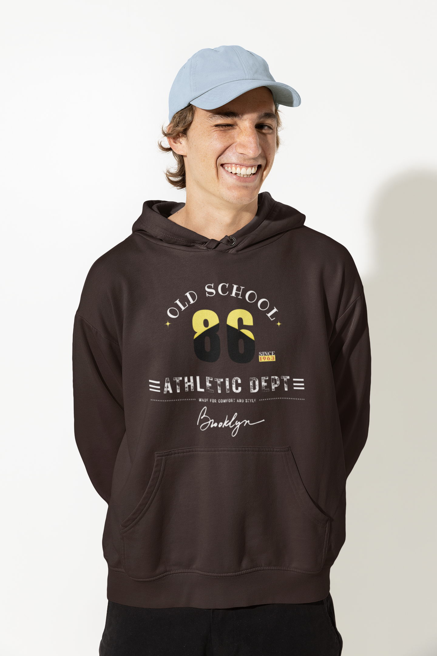 Old School 86 |  Retro Theme | Premium Unisex Winter Hoodie