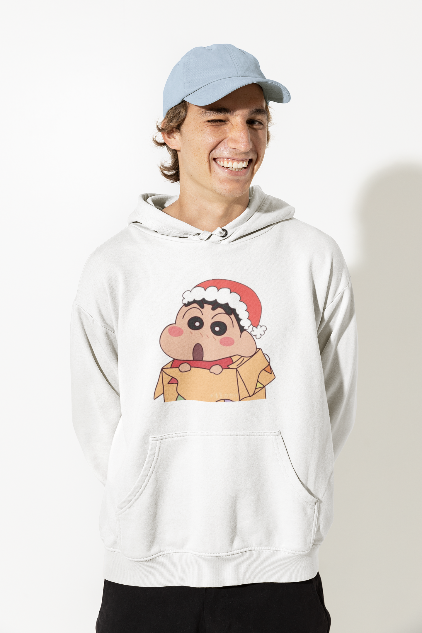 Holly Jolly | Shinchan | Premium Unisex Winter Hoodie