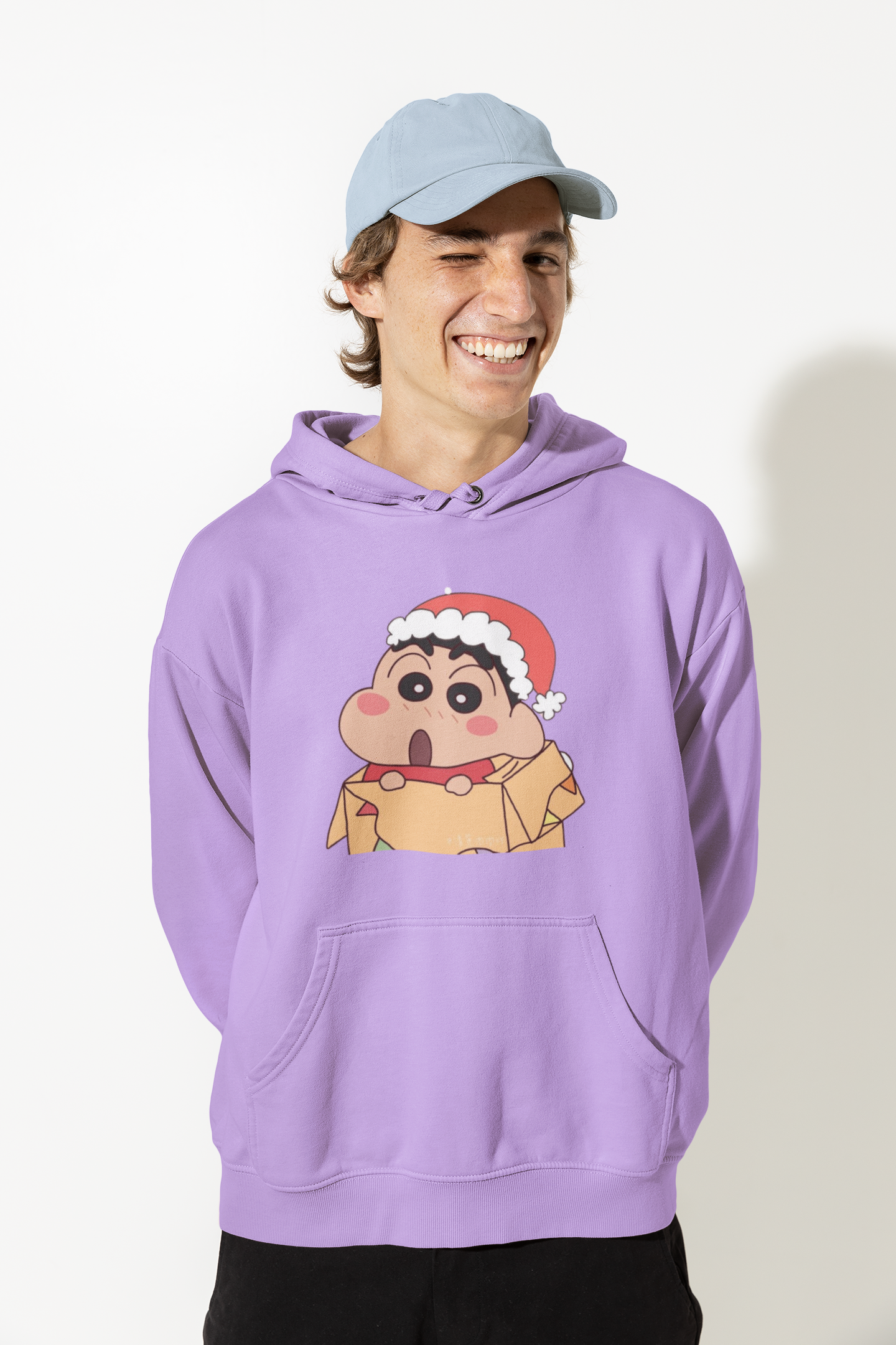 Holly Jolly | Shinchan | Premium Unisex Winter Hoodie