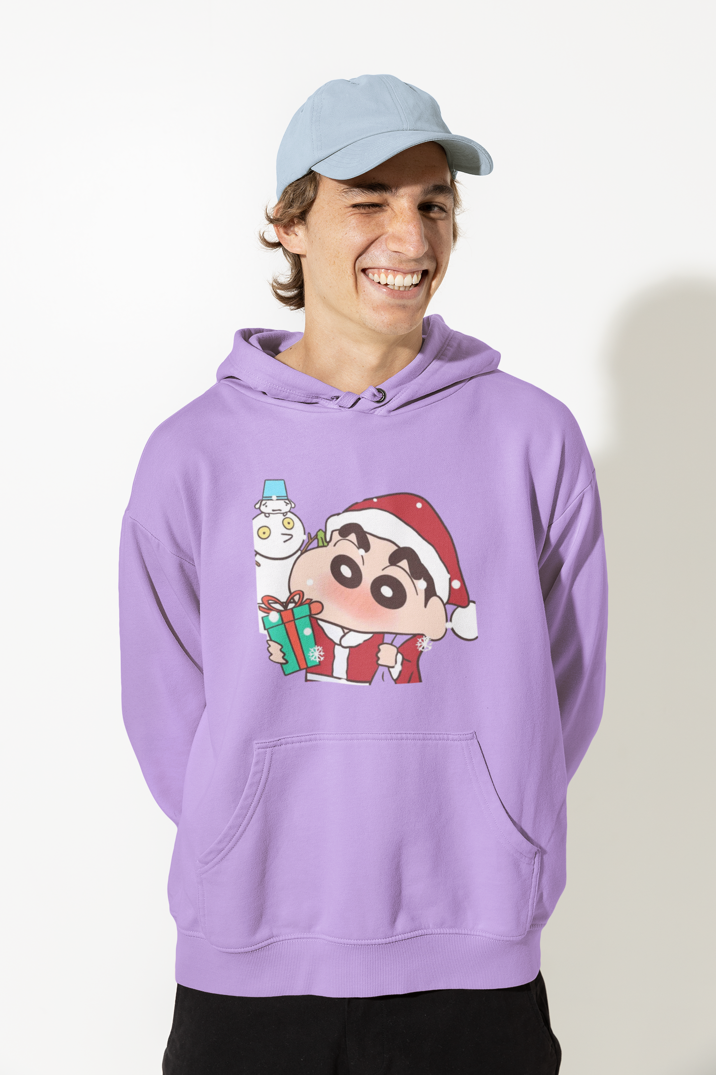 Frosty Present | Shinchan | Premium Unisex Winter Hoodie