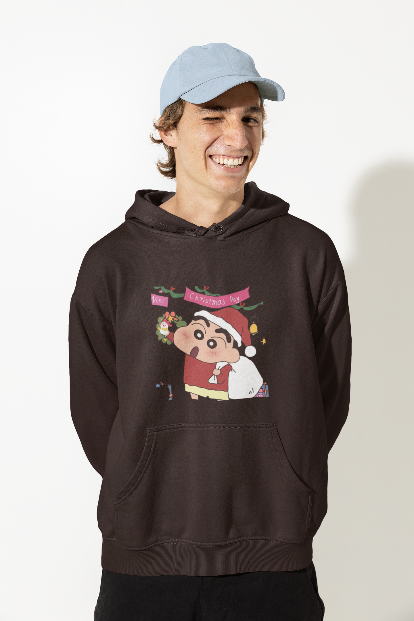 X-mas Day | Shinchan | Premium Unisex Winter Hoodie