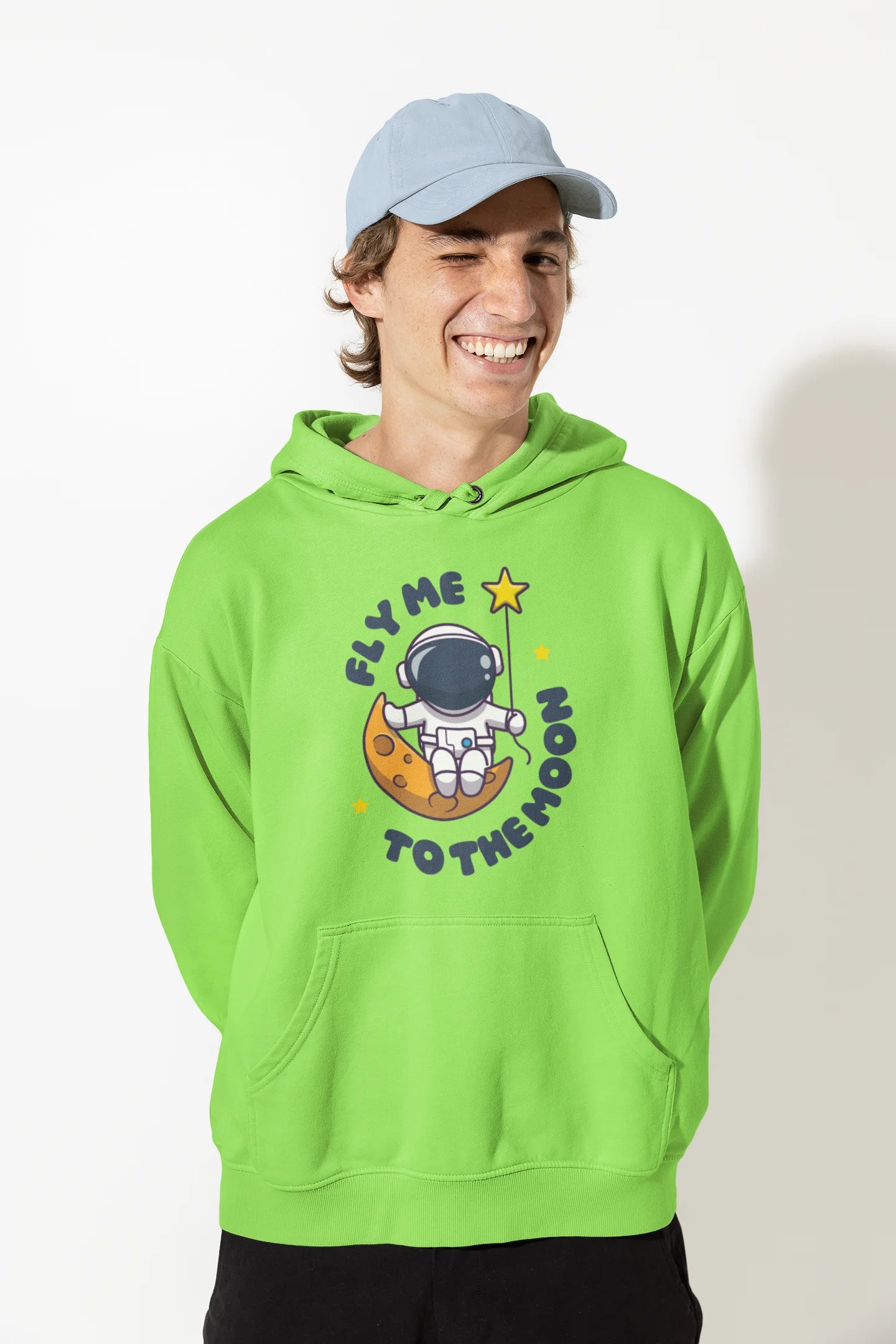 To the moon | Space Vogue | Premium Unisex Winter Hoodie