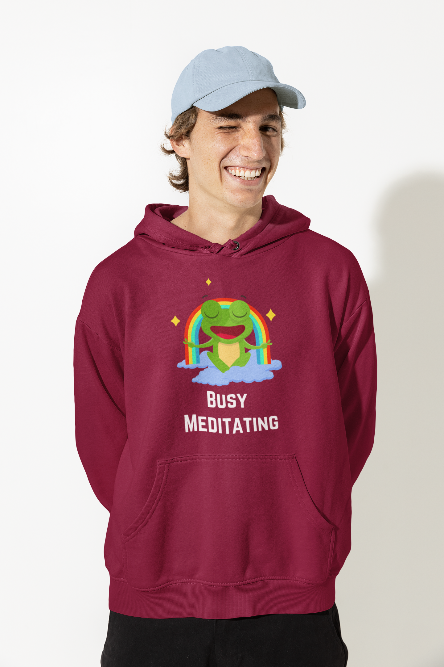 Busy Meditating | Premium Unisex Winter Hoodie