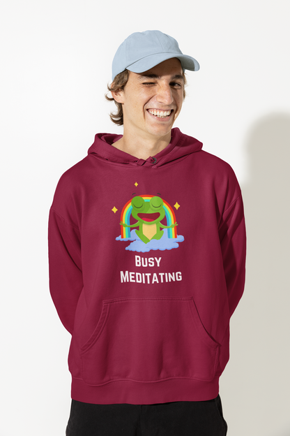 Busy Meditating | Premium Unisex Winter Hoodie