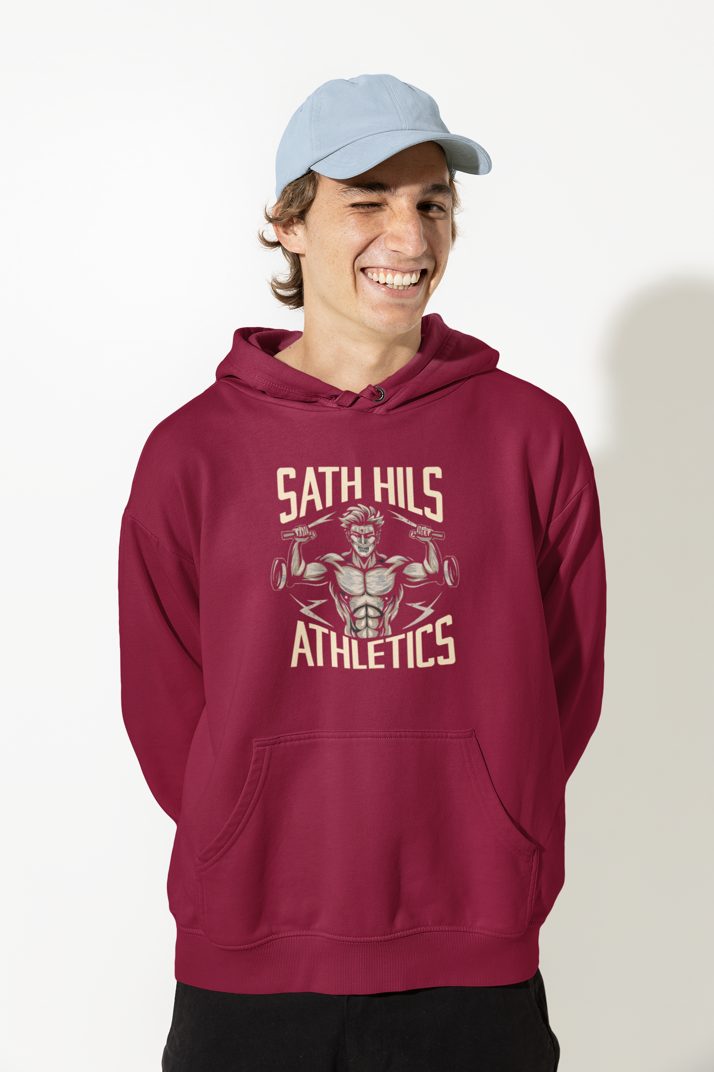 Sath Hils Atheletics | Retro Theme | Premium Unisex Winter Hoodie
