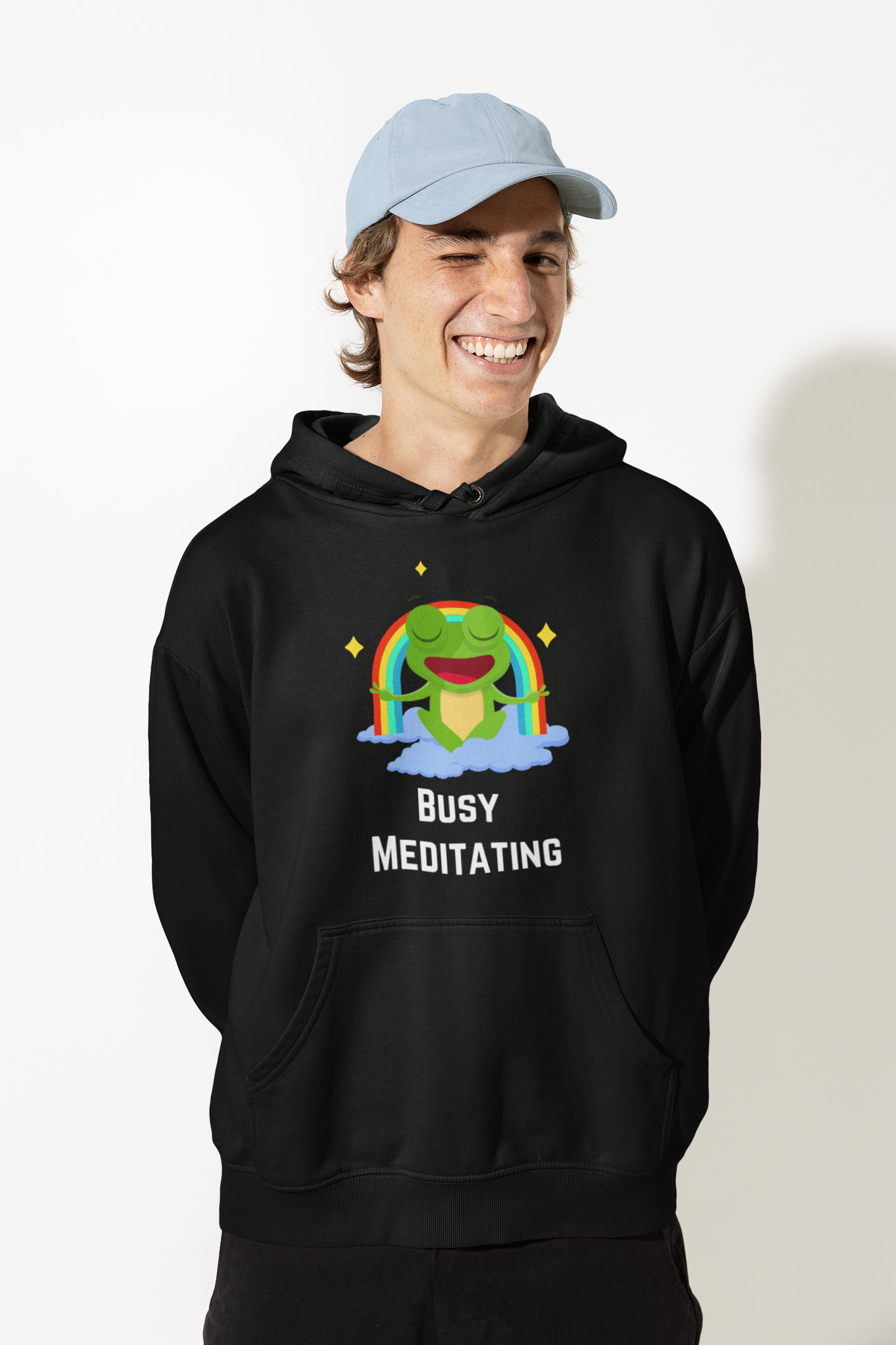 Busy Meditating | Premium Unisex Winter Hoodie