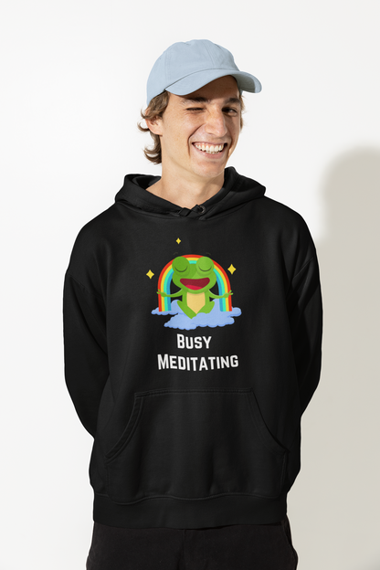 Busy Meditating | Premium Unisex Winter Hoodie