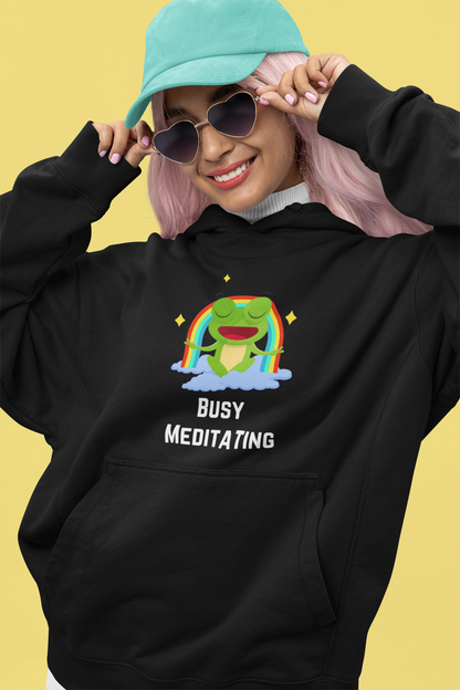 Busy Meditating | Premium Unisex Winter Hoodie
