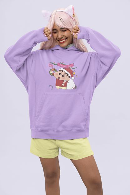 X-mas Day | Shinchan | Premium Unisex Winter Hoodie