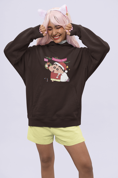 X-mas Day | Shinchan | Premium Unisex Winter Hoodie