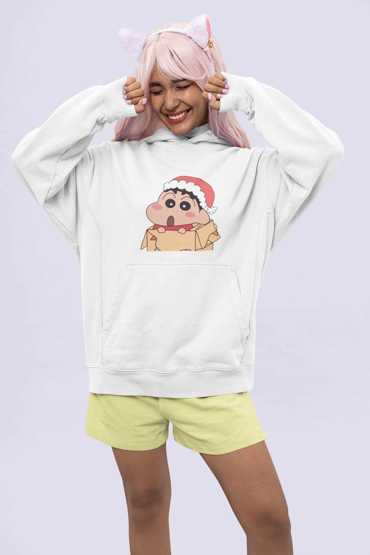 Holly Jolly | Shinchan | Premium Unisex Winter Hoodie