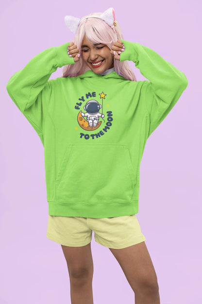 To the moon | Space Vogue | Premium Unisex Winter Hoodie