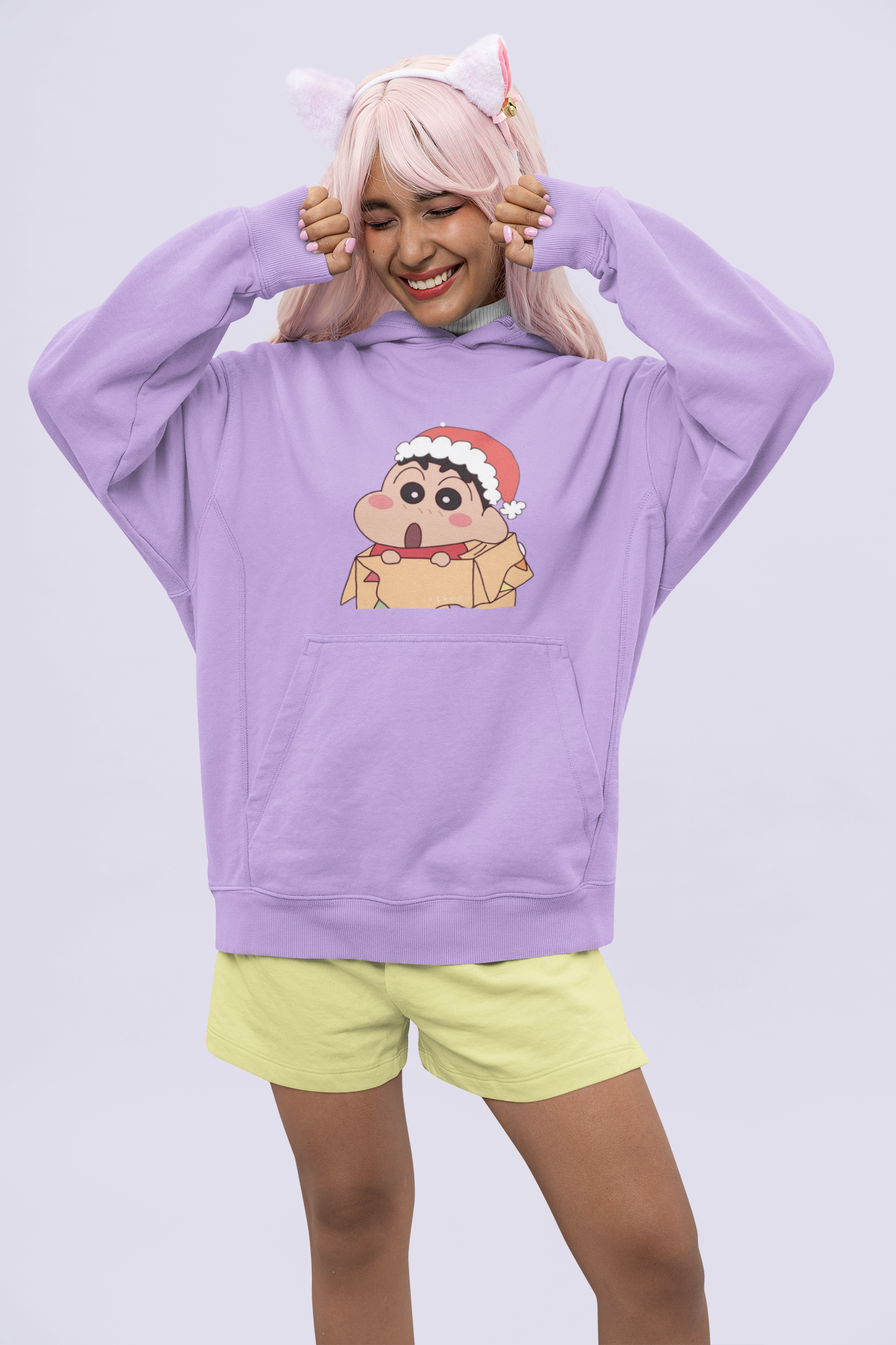 Holly Jolly | Shinchan | Premium Unisex Winter Hoodie