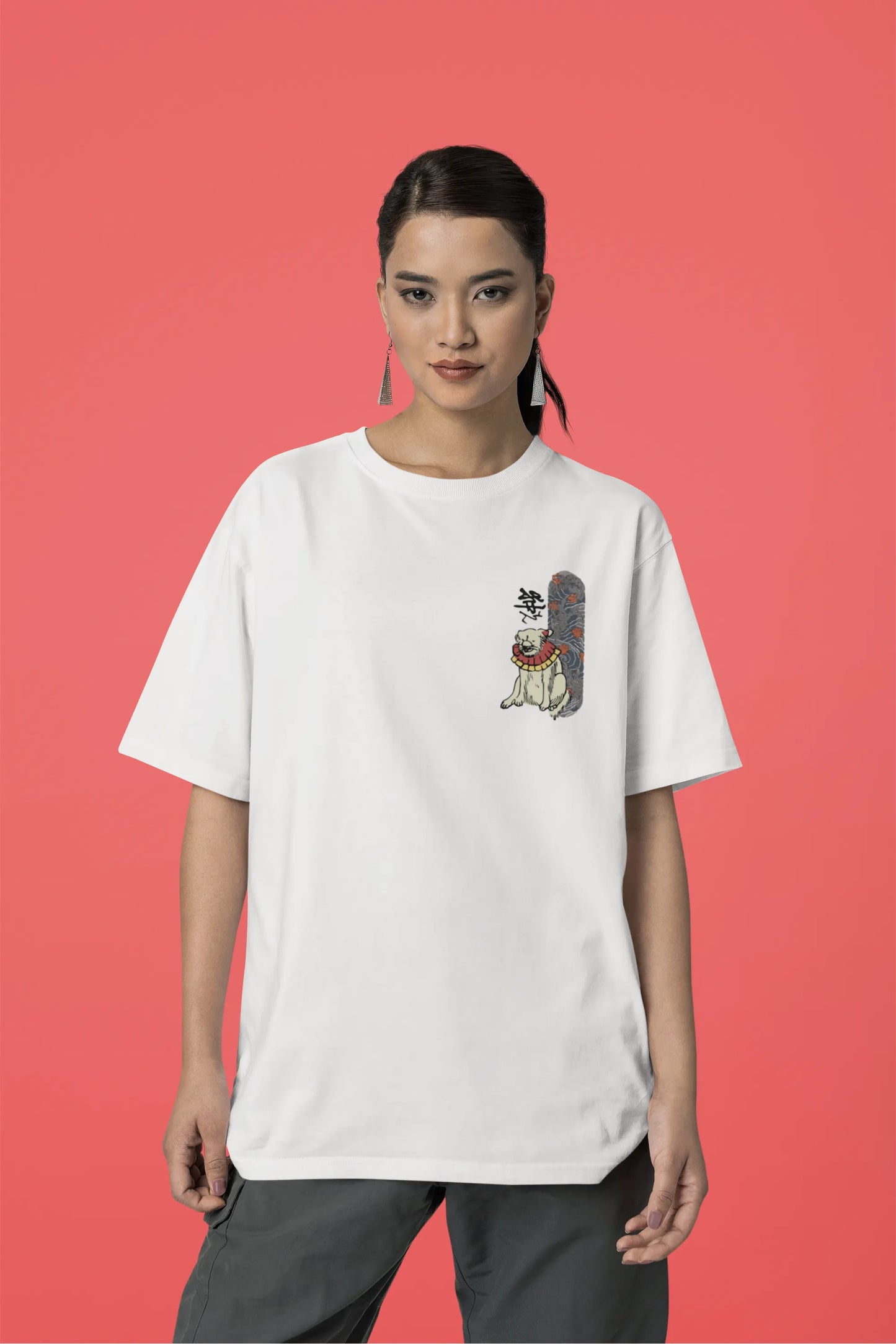 Japanese Dog | Wildlife | Dropped  Sleeve Unisex T-Shirt