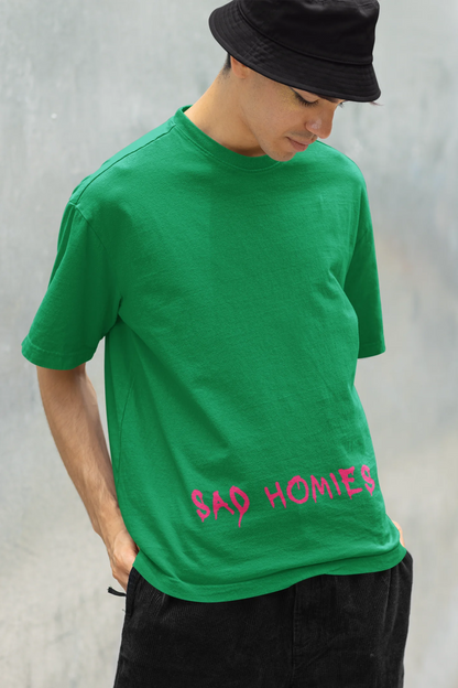 Sad Homies | Techno Rave | Dropped Sleeve Unisex T-Shirt