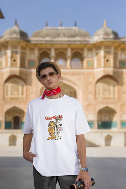 Garfield | Disney | Dropped Sleeve Unisex Tee