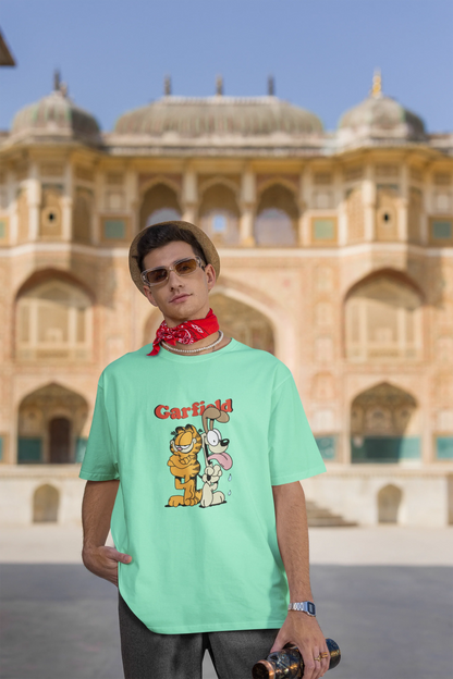 Garfield | Disney | Dropped Sleeve Unisex Tee