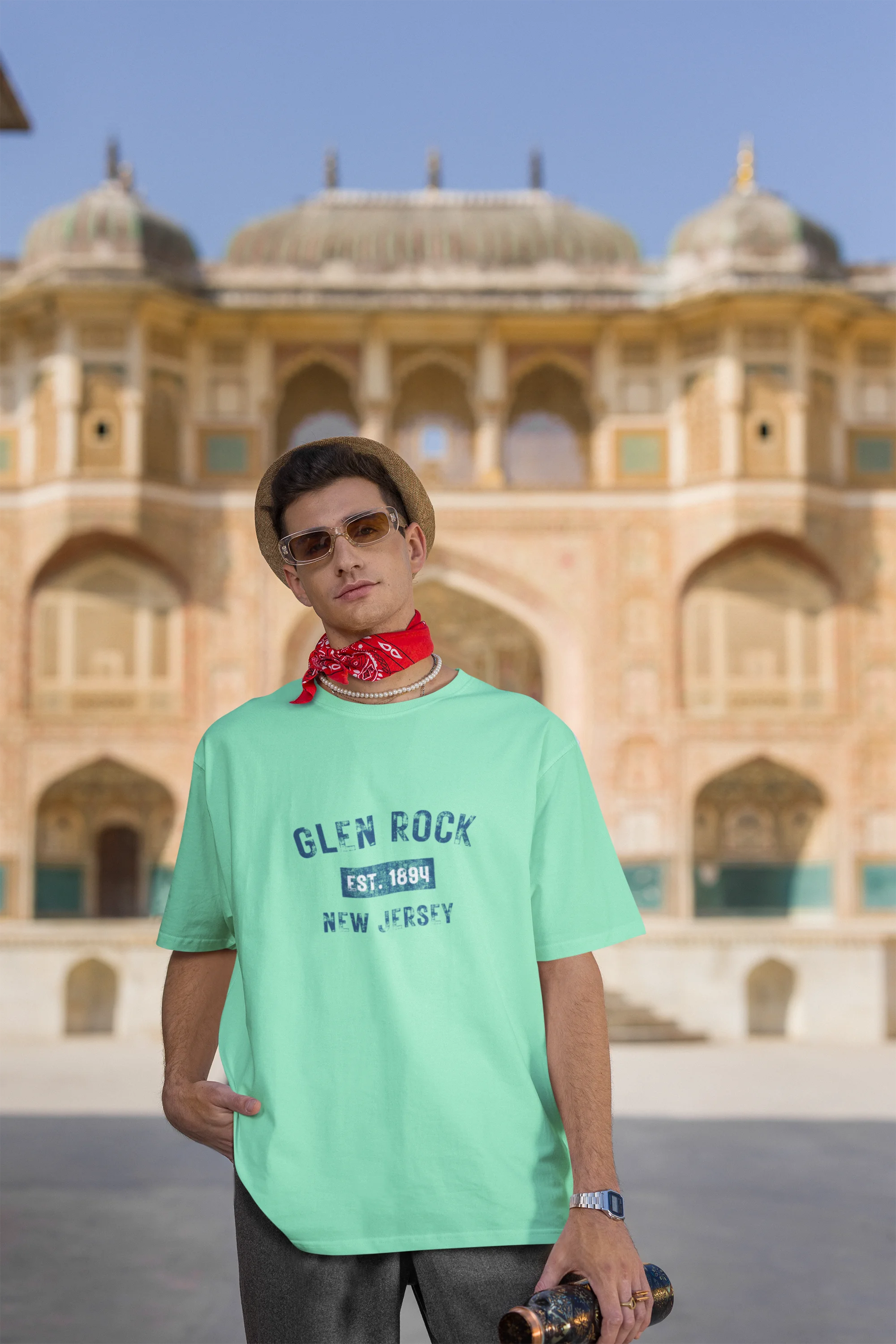 Glen Rock  | Retro Theme | Premium Oversized Half Sleeve Unisex T-Shirt