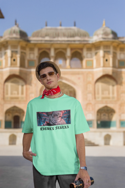 Ryomen Sukuna | Anime | Dropped Sleeve Unisex Tee  | Broke Memers