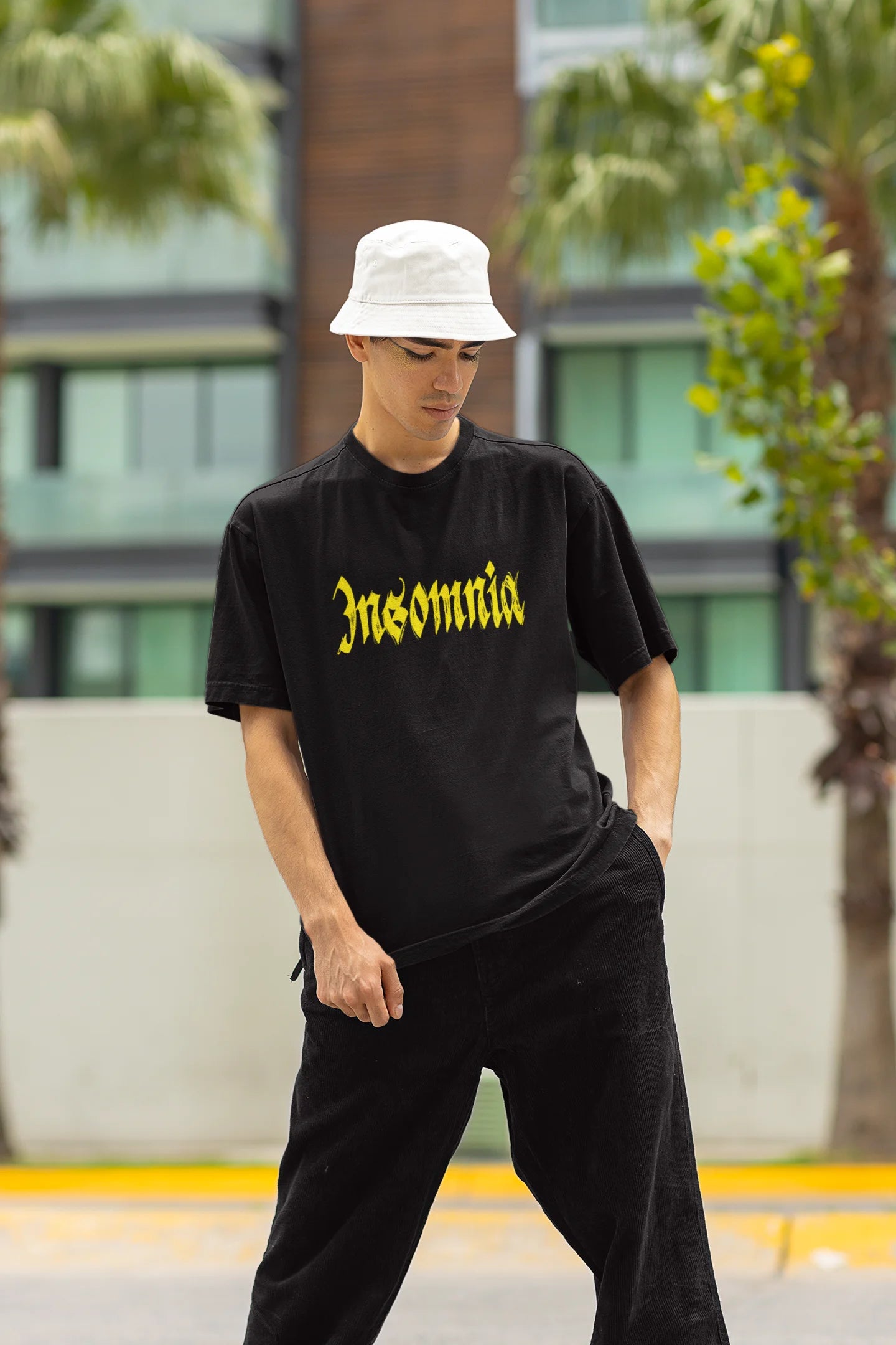 Insomnia | Brutalism | Premium Oversized Half Sleeve Unisex T-Shirt