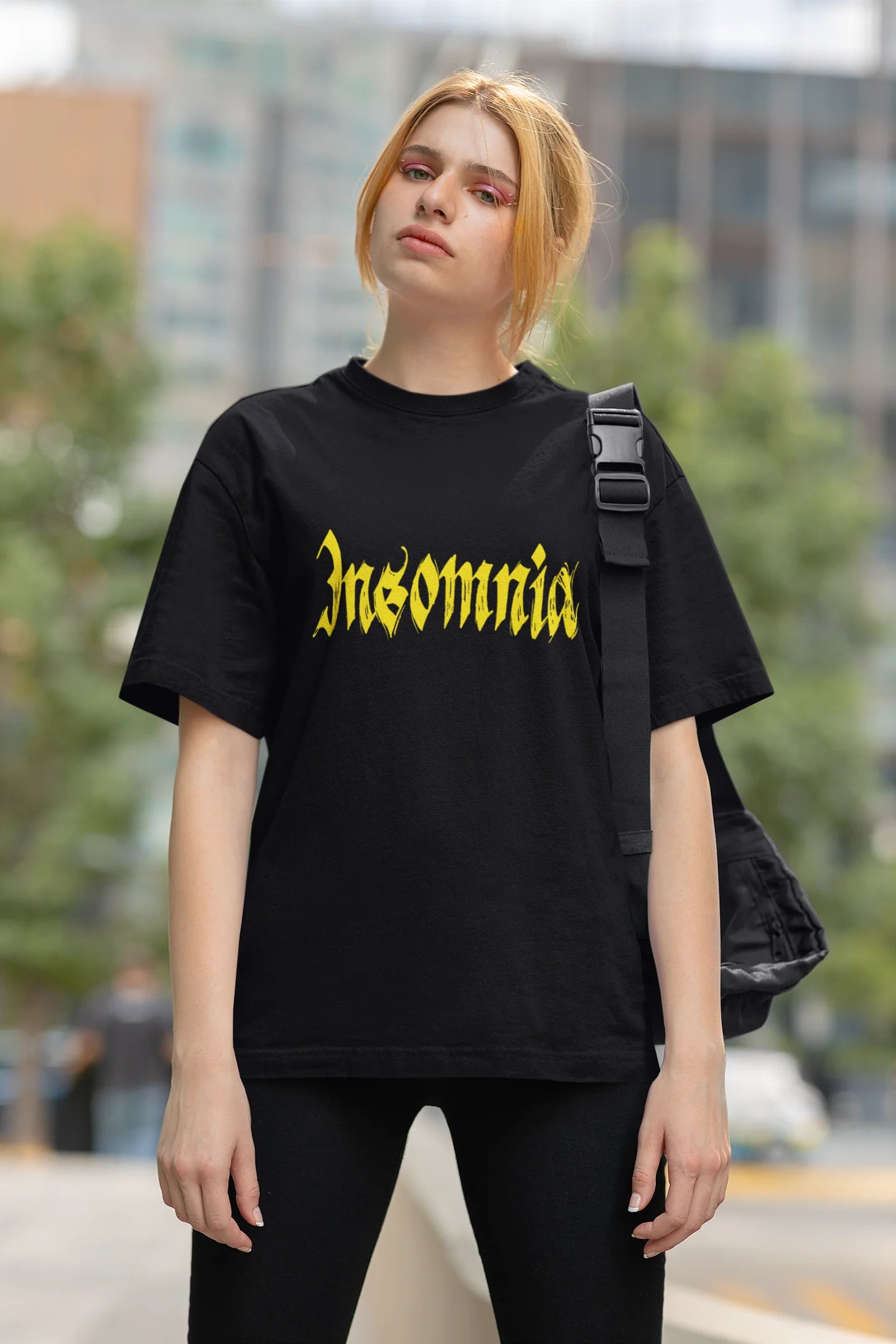 Insomnia | Brutalism | Dropped Sleeve Unisex Tee