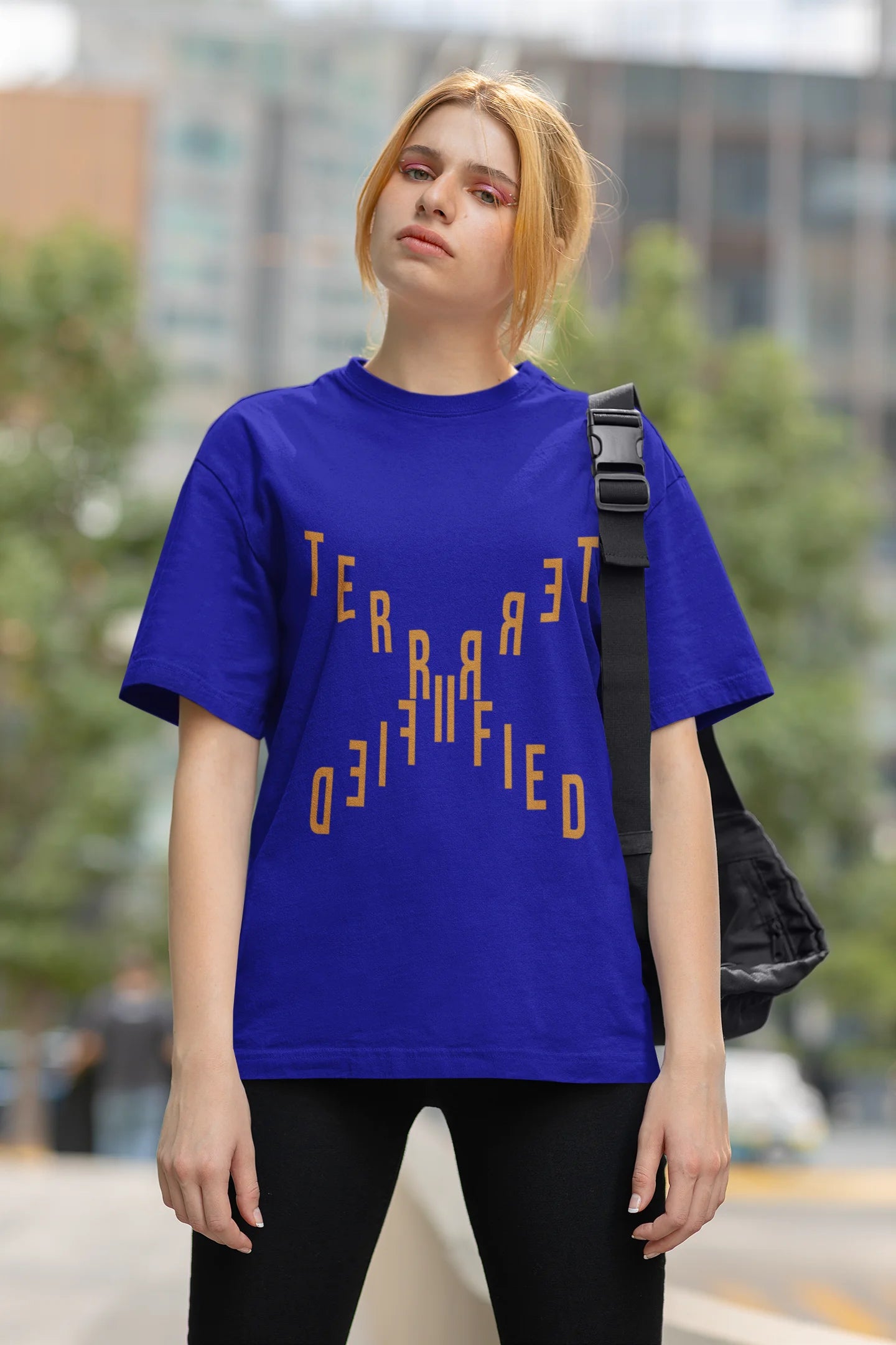 Terrified | Brutalism | Dropped Sleeve Unisex Tee