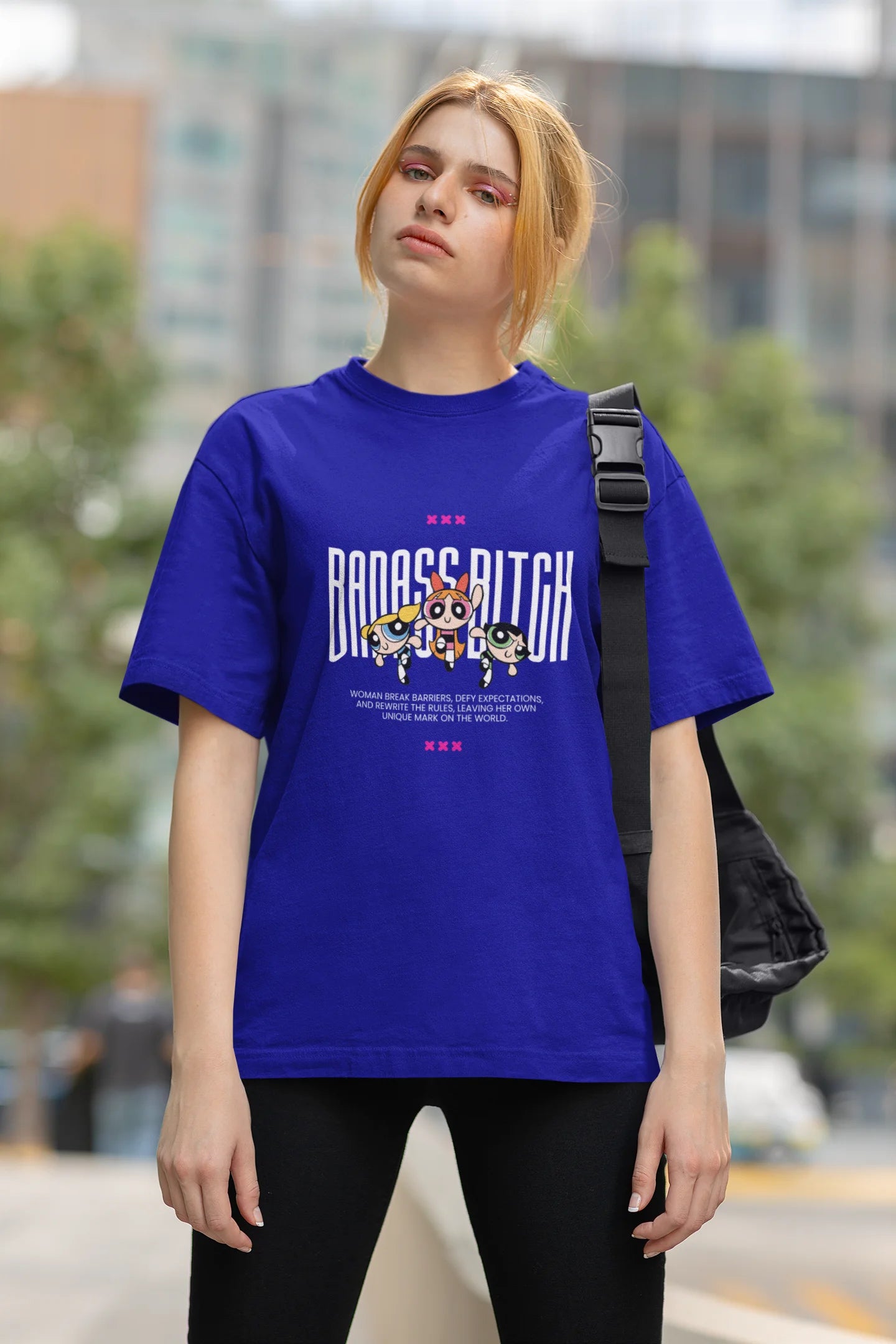 Badass Bitch | Womaniya | Dropped Sleeve Unisex Tee