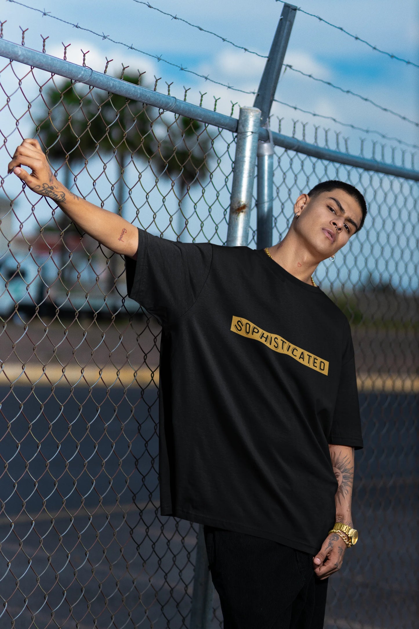 Sophisticated | Brutalism | Dropped Sleeve Unisex Tee