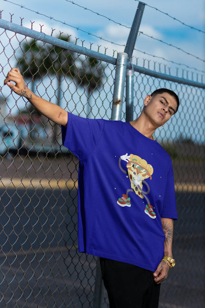 Slice, savor and smile  | Typography | Dropped Sleeve Unisex Tee
